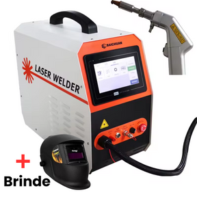 Máquina de Solda Laser Portátil Multiprocesso 150A Proteção Térmica + BRINDE