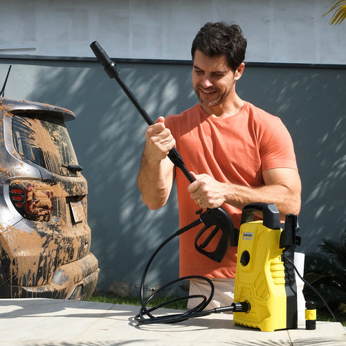Lavadora De Alta Pressão Kärcher Compacta 1500psi 1400w Cor Amarelo 110V/220V