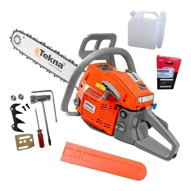 Motosserra A Gasolina Tekna Cs58p18 54,2cc Sabre 18 3/8 Cor Laranja-escuro