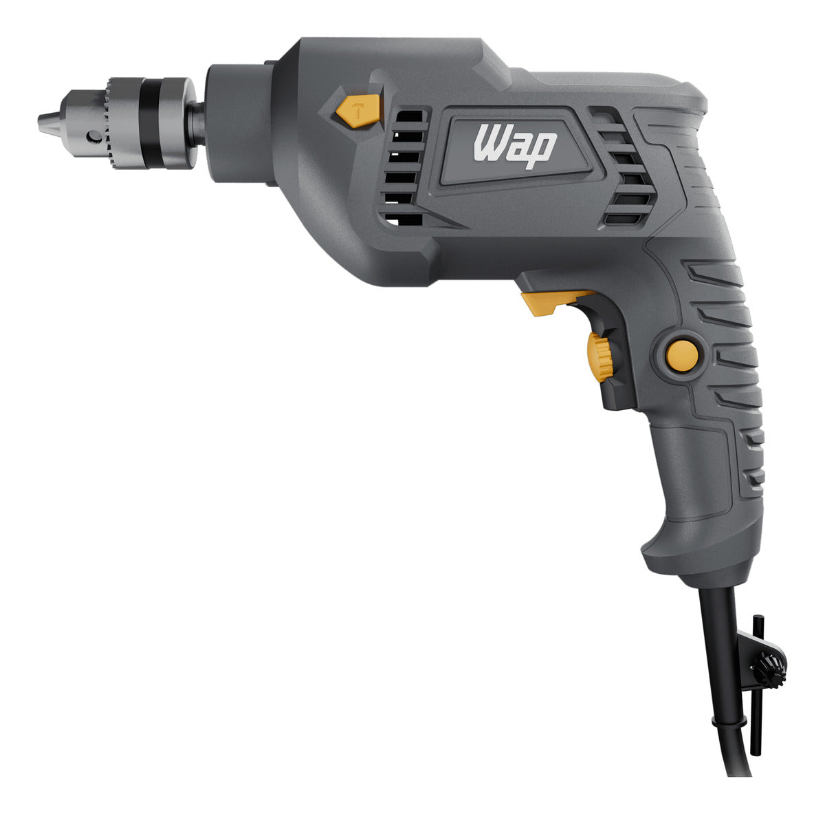 Parafusadeira e Furadeira de Impacto WAP WF 700FE Mandril de 3/8'' 700W Cinza e Amarela 220V