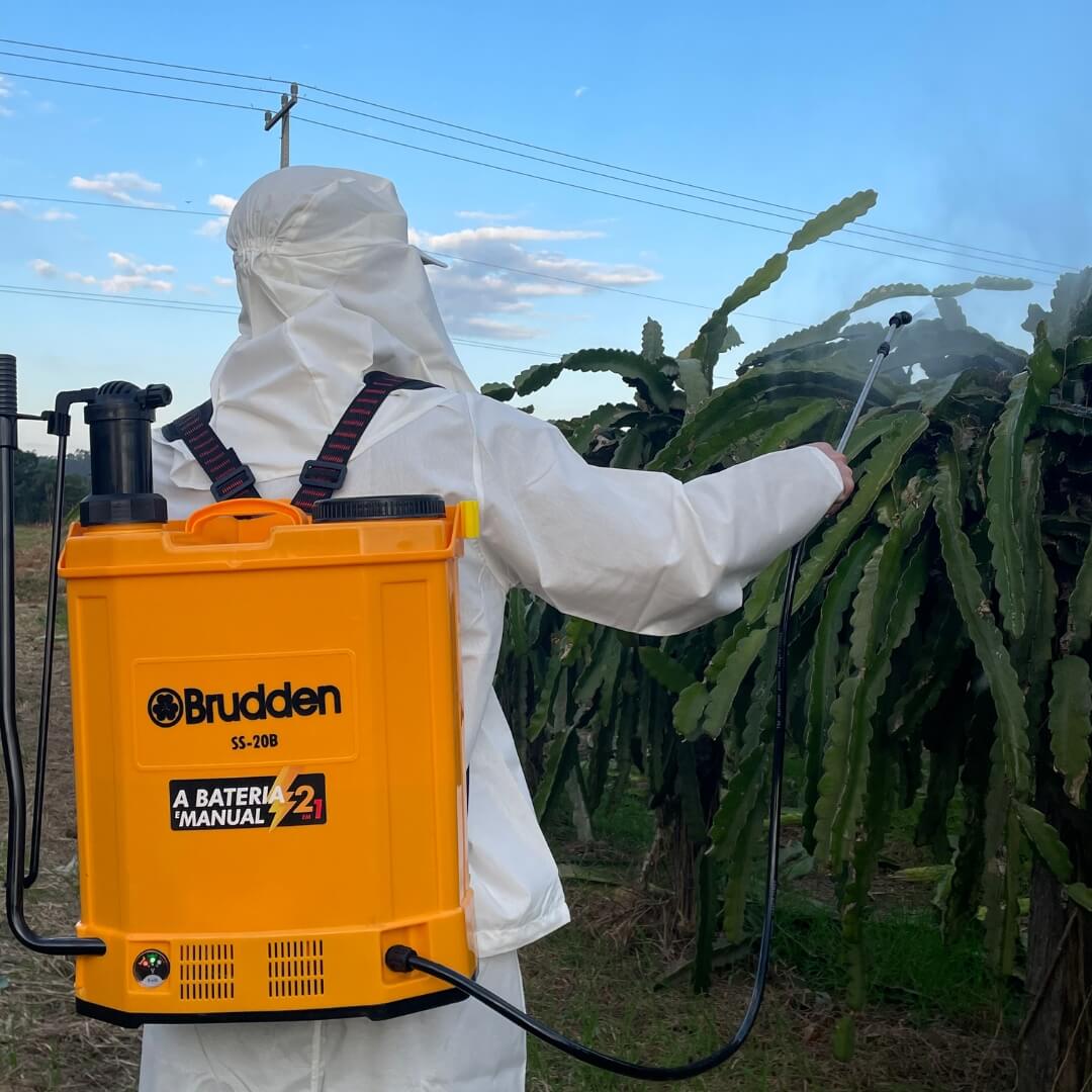 Pulverizador Costal SS20B 20 Litros  Manual e Elétrico a Bateria (2 em 1) - Brudden