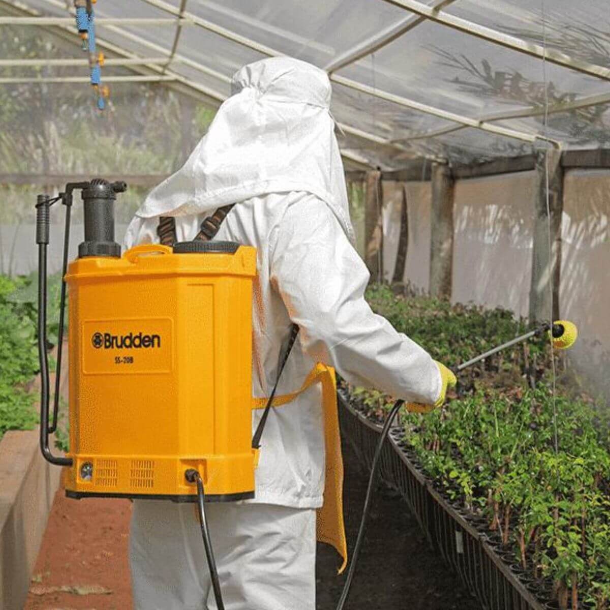 Pulverizador Costal SS20B 20 Litros  Manual e Elétrico a Bateria (2 em 1) - Brudden